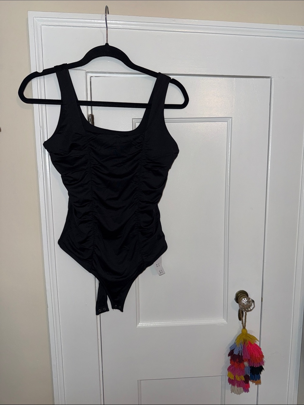 Black Ruched A&F Bodysuit